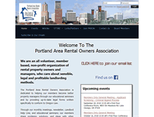 Tablet Screenshot of portlandarearoa.com